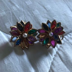 Vintage flower earrings